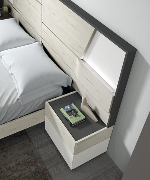 DORMITORIO MADERA CABECERO NIHAL