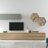 MUEBLE SALON SOLEIL CON ESTANTES MEL