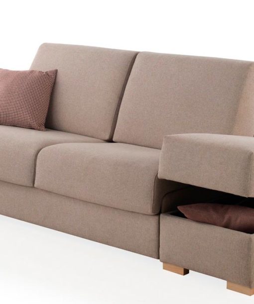 SOFA CAMA MILTON DETALLE PUF ABIERTO