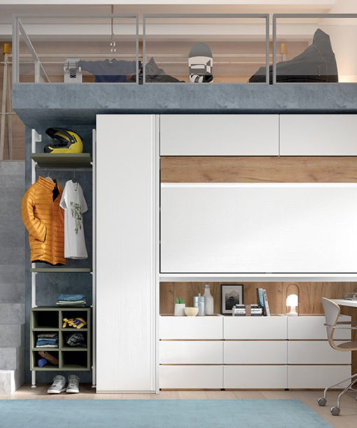 CAMA ABATIBLE HORIZONTAL INTEGRADA