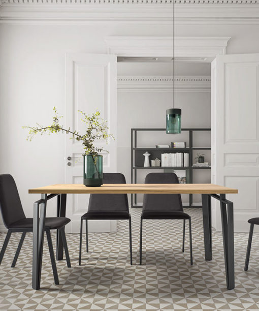 MESA COMEDOR ARCO DETALLE SILLA
