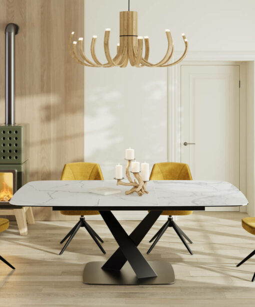 Mesa de comedor SANTIAGO porcelánica
