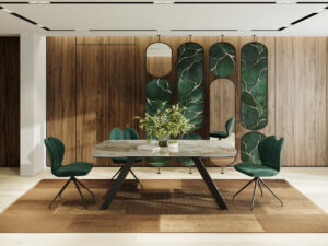 mesa comedor porcelánica fija o extensible